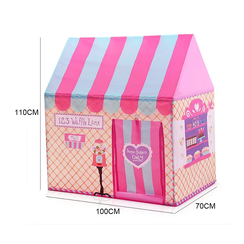 yard-pink-kids-tents-with-gift-hang-flag-children-baby-folding-play-outdoors-indoors-prince-pricess-activity-playhouses-kids