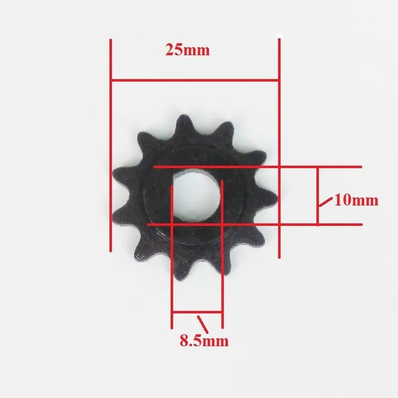 

Electric Scooter 11 Tooth Sprocket 25H Chain Motor Pinion Gear For MY1020 #25