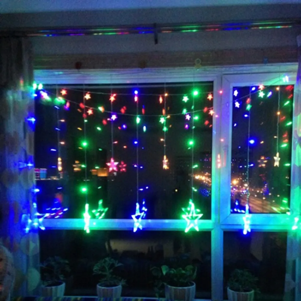 Stars Led Curtain Fairy String Lights Window Lamp Star Getsubject Aeproduct