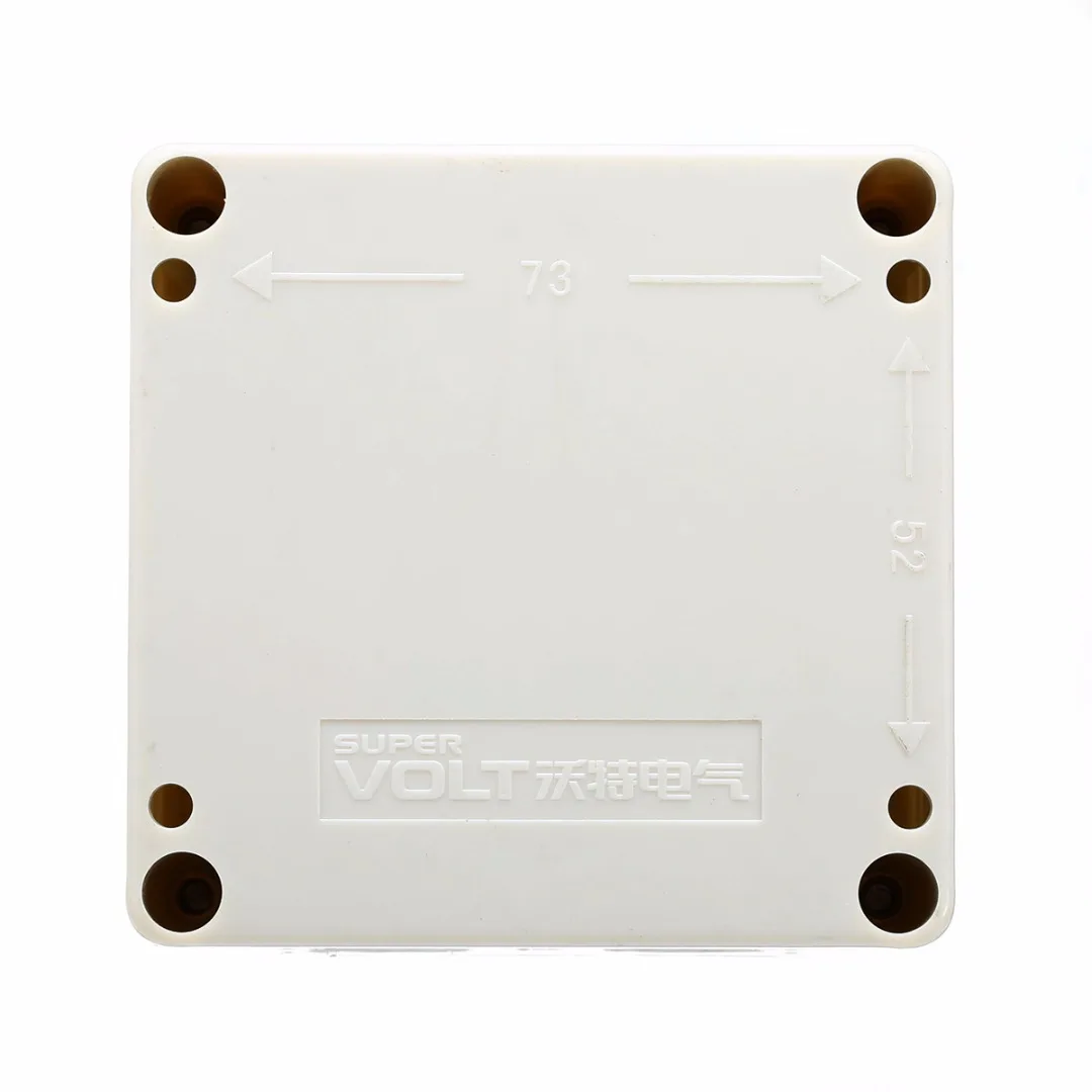 1pc Waterproof Junction Box Distribution Box Electric Enclosure Case 6 Ports With Terminal Connectors For Electricity Railways