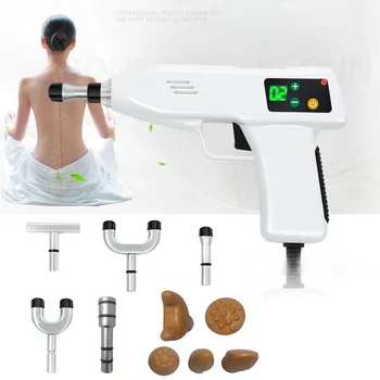 

10 Heads 4 Level adjustable intensity Therapy Chiropractic Adjusting Instrument Activator Massager Electric Correction Gun