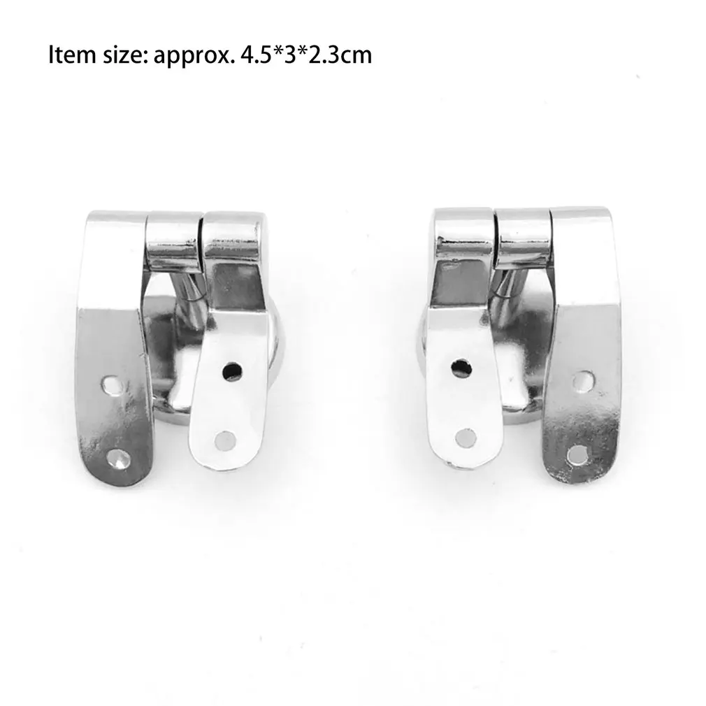 2x Zinc Alloy Toilet Seat Replacement Repair Chrome Hinge Set Universal NEW US