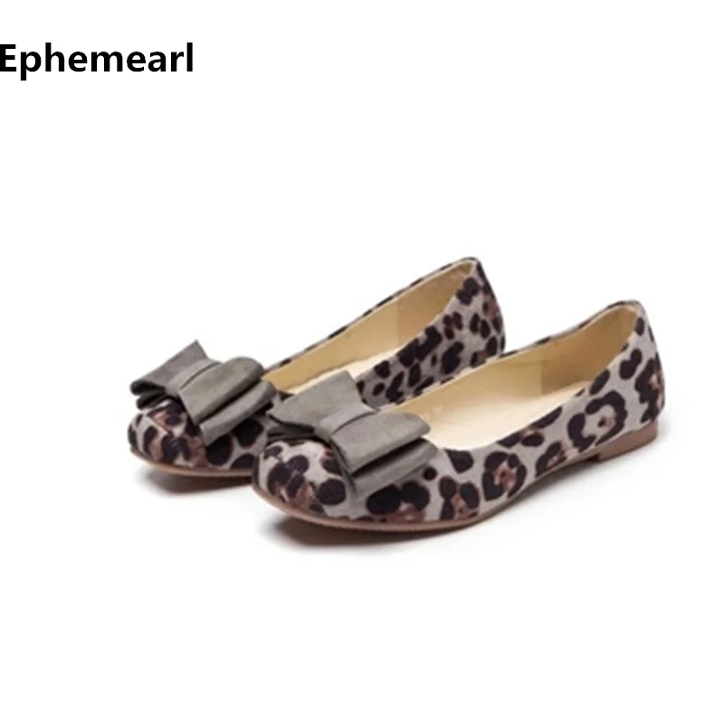 leopard flats size 10