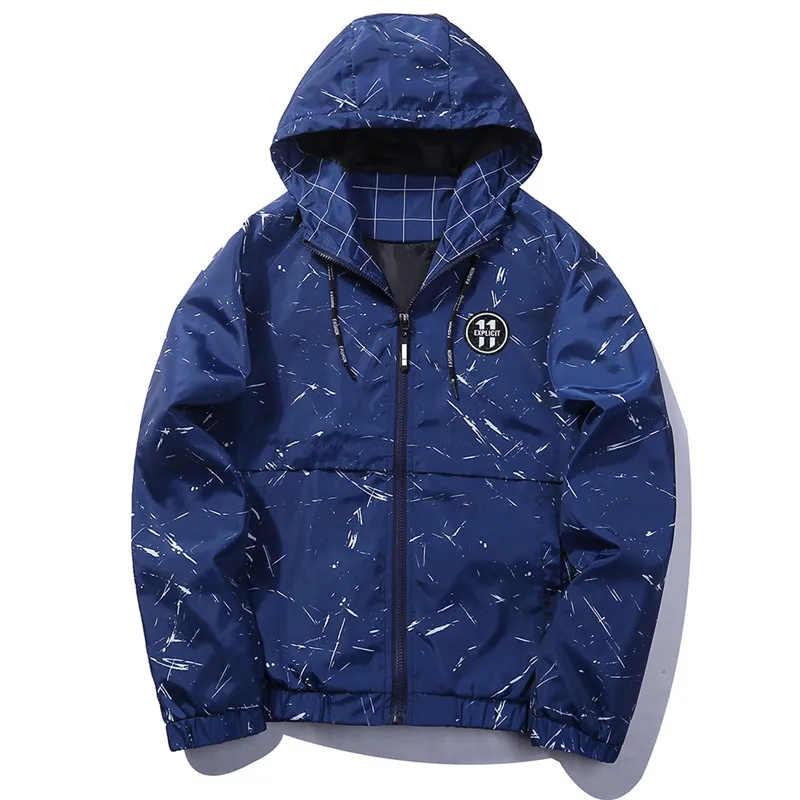 Jacket Men Windbreaker 2019 Spring Summer Quick Dry Fashion Jacket Men's Hooded Casual Jackets Male Coat Thin Men Coat Outwear