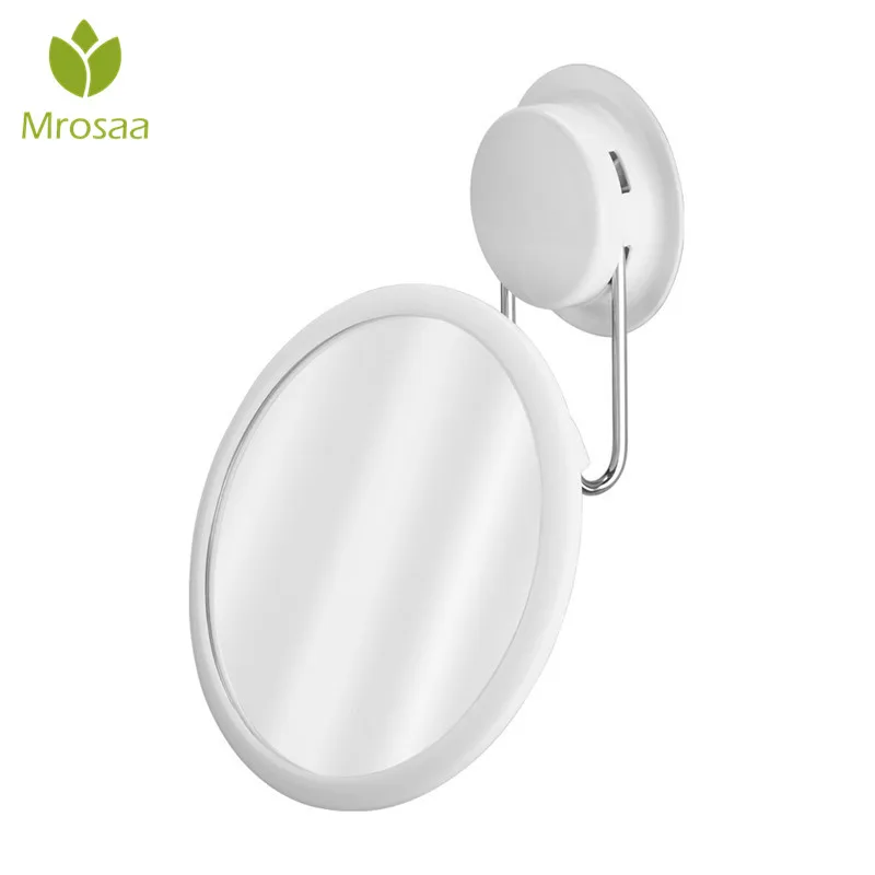 1 Pcs Mrosaa 360 دوران الالتصاق مرآة لمستحضرات التجميل ABS الحمام مرآة لوضع المكياج المرحاض انفصال حمام مرايا شحن اللكم