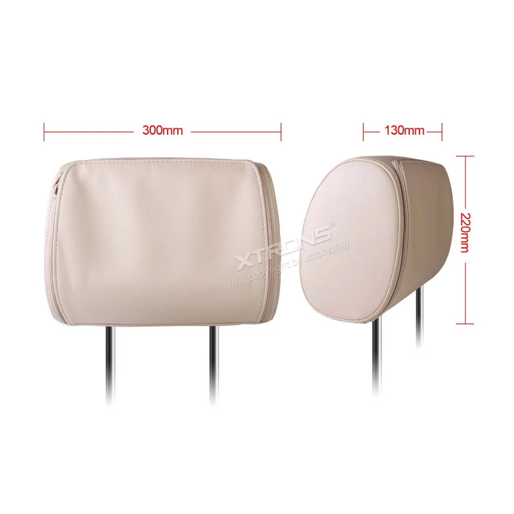 Clearance 2x9" Beige Color (Black & Grey Optional) Headrest Car DVD Car Headrest Monitor with DVD Buit-in Speaker 2