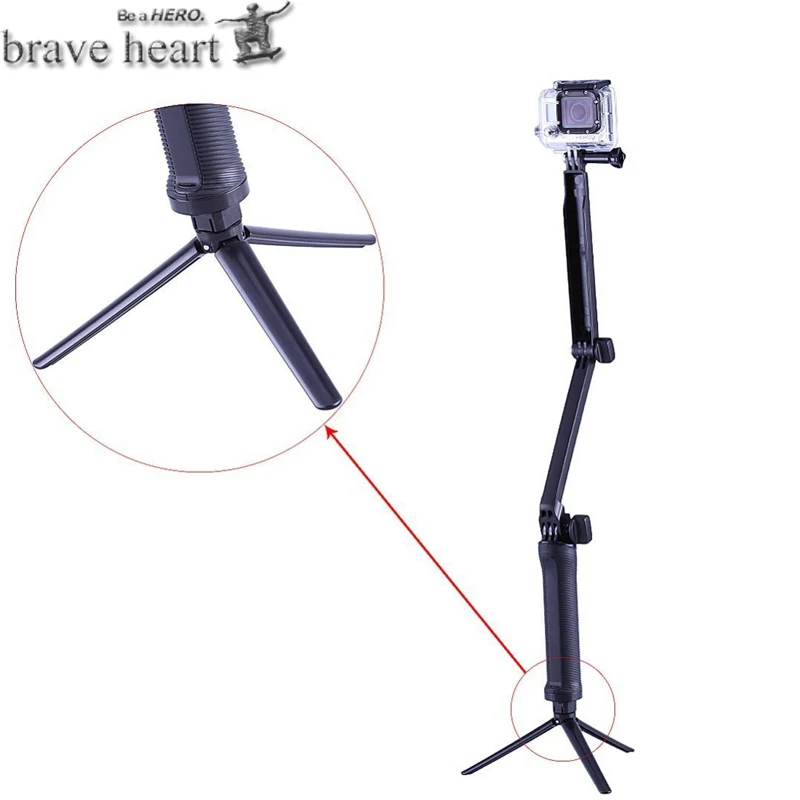 Telescopic Extendable Handheld monopod Tripod Selfie Sticks for Gopro