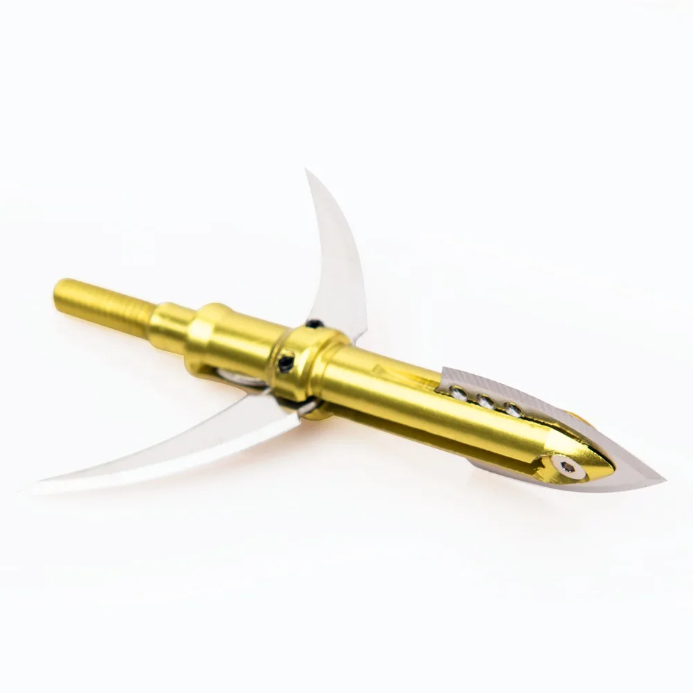 

1 pcs Hunting Arrow Heads Tips Archery Broadhead 100 Grain Arrowheads for Compound Crossbow Expandable Blades Arrow