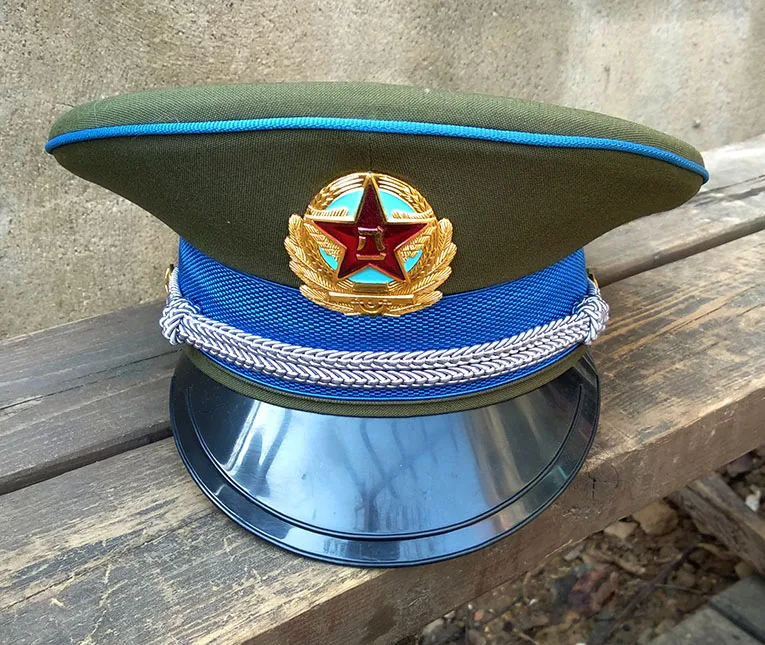 

PLA AIR FORCE M87 Officer VISOR CAP CHINA USSR military uniform russian beret