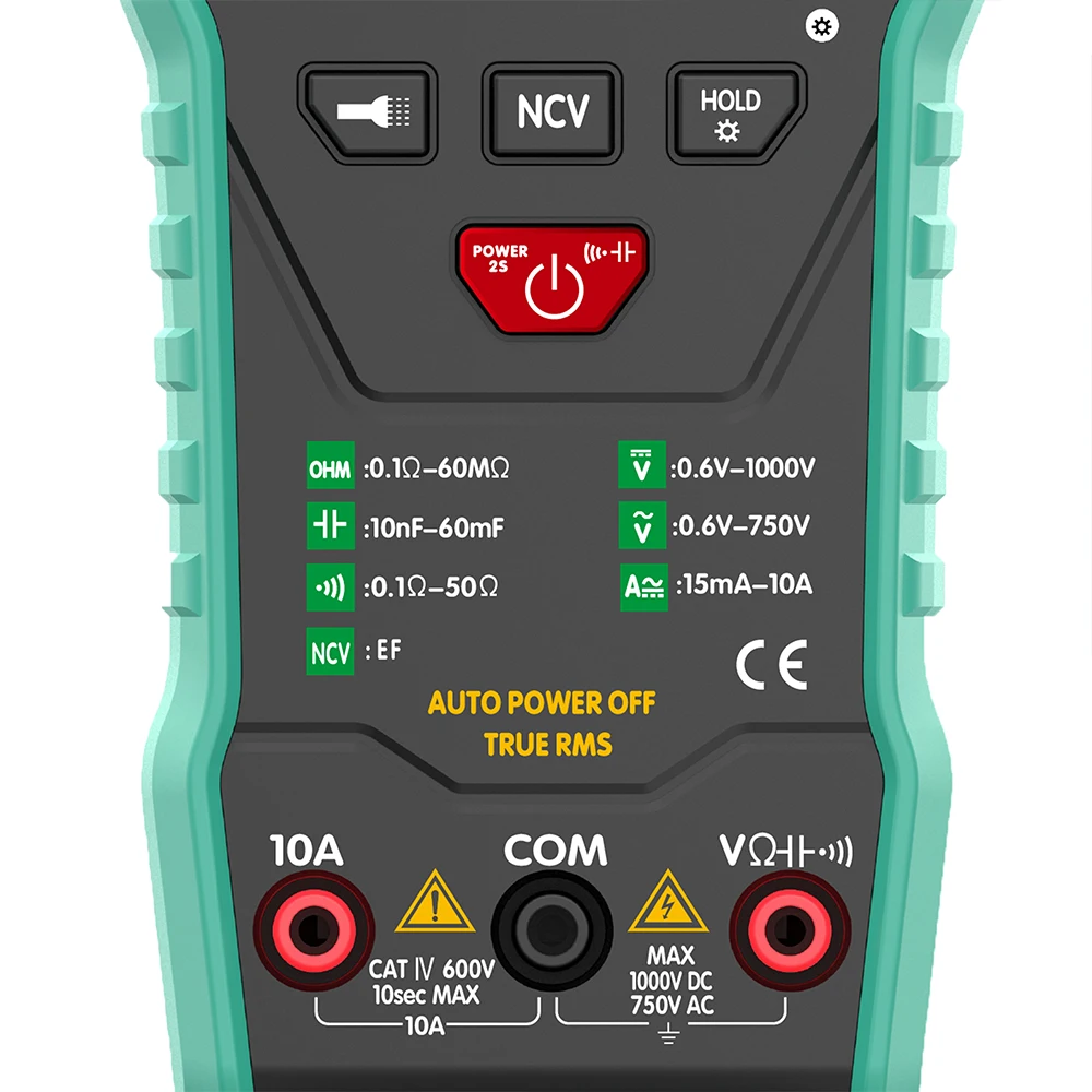 Цифровой мультиметр 108D, тестер с автозапуском, True rms automotriz TRMS 6000 mearing с NCV ЖК-подсветкой+ фонарик