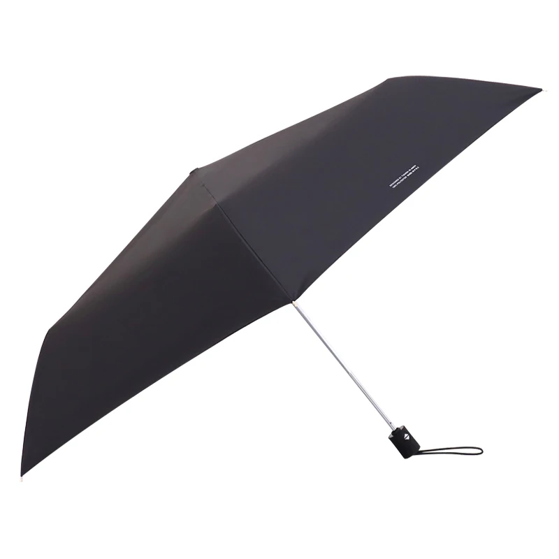 Pure Colour Folding Umbrella Compact Light weight Anti-UV Rain Sun Umbrella