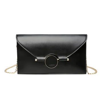 

Fashion Female Shoulder Messenger Bags Pu Leather Envelope Clutch Purses Women Chain Crossbody Bag Black Pink Day Clutch Bolsas