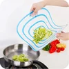 4Pcs/set Kitchen Non-Slip Plastic Cutting Boards Cut Chopping Block Portable Frosted Antibacteria Vegetable Meat Cutting Pad ► Photo 3/6