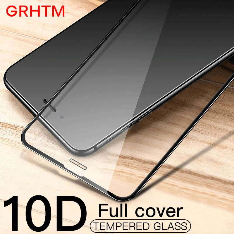 

10D Aluminum Alloy Full Cover Tempered Glass On The For iPhone 6 6S 7 8 Plus 5 SE 5S XS MAX XR Screen Protector Protective Glass