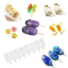 Food Grade Silicone Ice Cream Makers Molds Ice lolly Moulds Freezer Ice cream Bar Reusable Icecream Form Lolly Cake Frozen Molds Food Grade Silicone Ice Cream Makers Molds Ice lolly Moulds Freezer Ice cream Bar Reusable Icecream Form Lolly Cake Frozen Molds