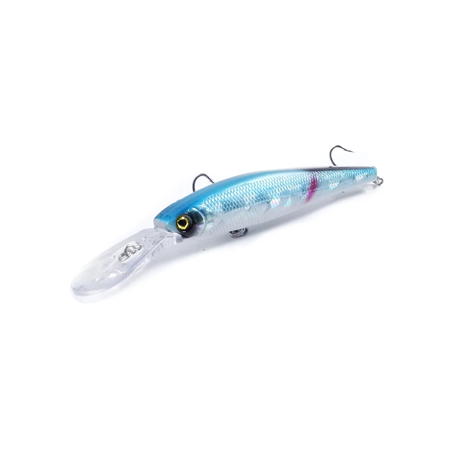 Wobbler Trout Fishing Lures Minnow 12.5cm 14g 5pcs Deep Diving Hooks 3D Eyes