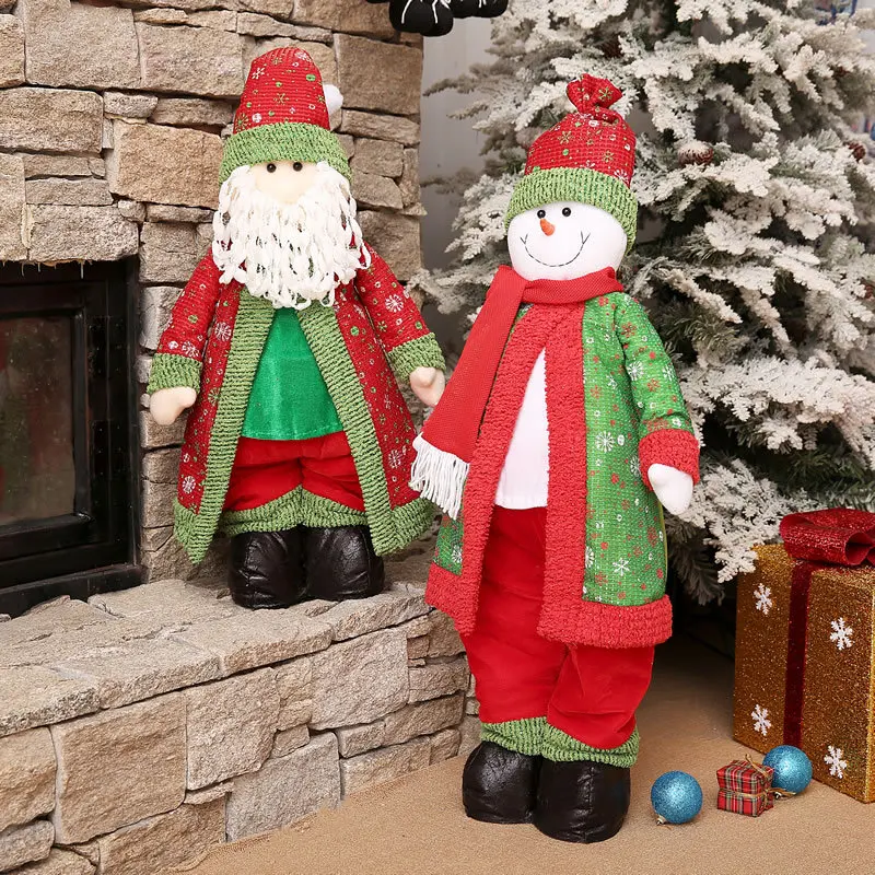 

Christmas Decorations Santa Claus Snowman Retractable Doll Telescopic doll Christmas Decorations for Home Christmas Decor