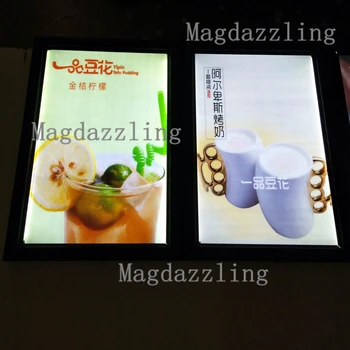 

Slim Balck Snap Frame LED Illuminated Menu Signs,High Brightness Restaurant Aluminum LED Menu Frame