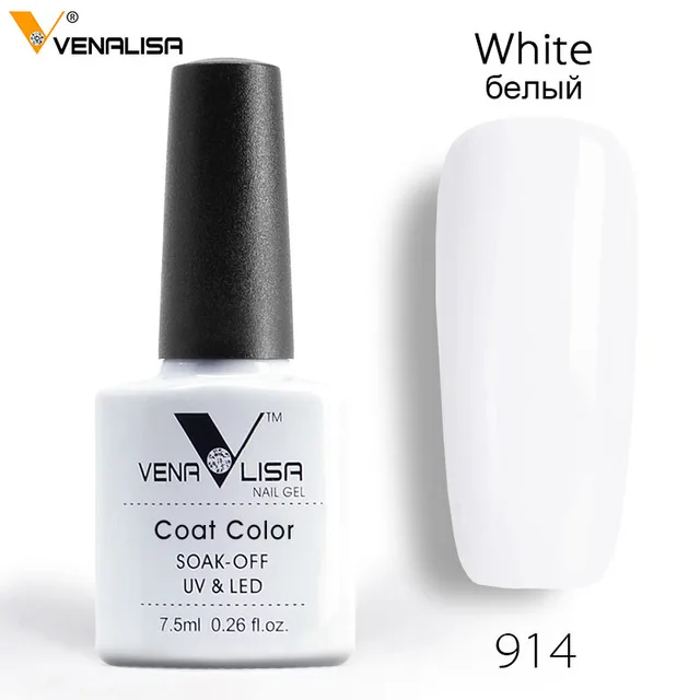 61508 бренд Venalisa дизайн ногтей 60 цветов 7,5 мл замачиваемый УФ-гель для ногтей УФ-лак для ногтей Дизайн ногтей - Цвет: Бежевый