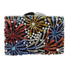 LaiSC frauen party abendtaschen Luxury kristall kupplung prom taschen damen hochzeit beutel silber goldenen abendtasche handtaschen SC133