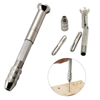 

Aluminum Micro Hand Tool Woodwork 0.5-2.5mm manual drilling drill bit driller nuclear carving manual drilling hole puncher