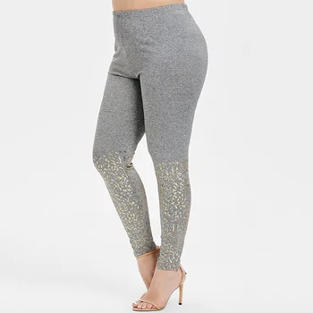 

ROSEGAL Plus Size High Waist Skinny Leggings Women Pants 2019 Fashion Casual Elastic Waist Leggings Pencil Pants Ladies Trousers