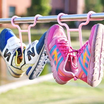 

10PCS Multi-Function Creative Drying Rack Shoe Rack Shelf Shoe Rack Stand Hanger Kids Shoes Hanging Storage Shelf Floor Type