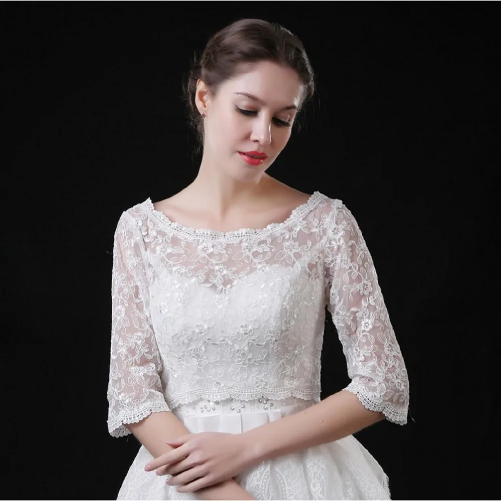 bridal lace bolero