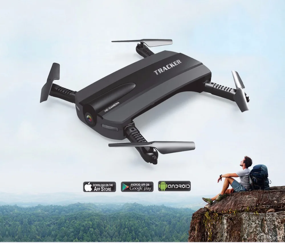 JXD 523 Quadcopter FPV Mini Drone With Camera HD DronE Quadrocopter RC Helicopter PORTABLE  Elfie Foldable VS H37