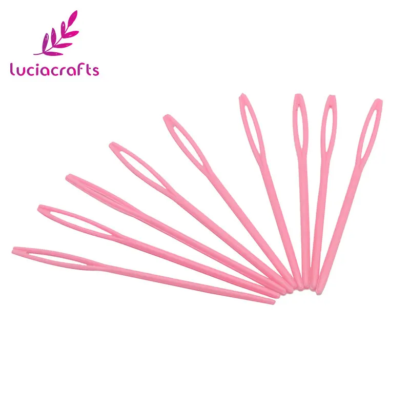 Lucia crafts, 12 шт./лот, 7 см, пластиковые спицы для вязания, инструмент для шитья швов, игла для рукоделия, искусство и ремесла, J0217