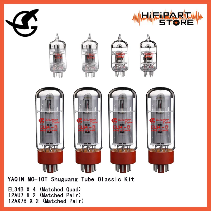 YAQIN MC-10T Amplifier Tube Kit Shuguang Classic EL34B X 4 12AU7 2 12AX7B | Электроника