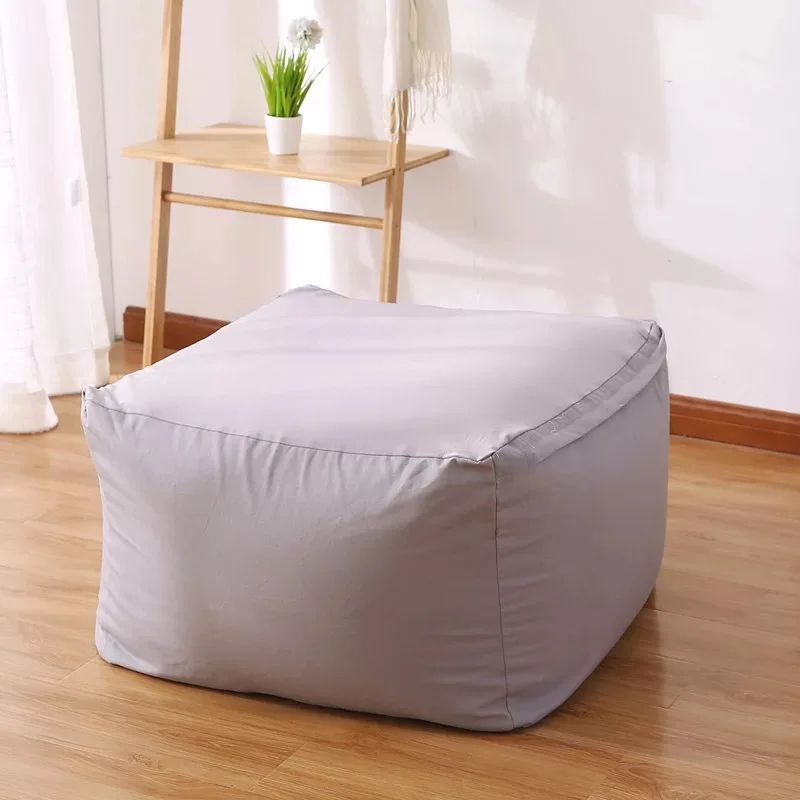 buy Bean Bag Sofa Chair Pouf Puff Lounger Velvet Linen Canvas Fabric Lazy BeanBag Sofa Washable Seat Tatami Furniture R1331