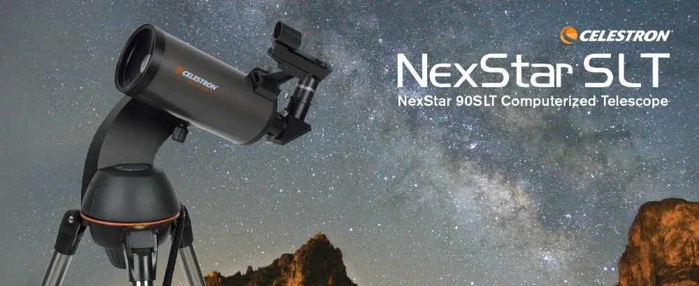 Компьютеризированный телескоп Celestron NEXSTAR 90SLT Maksutov-Cassegrain F14 Профессиональный астрономический 22087