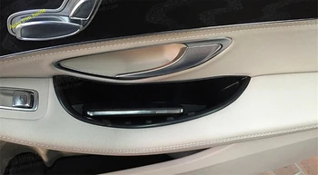 

Lapetus Front Door Handle Armrest Container Box Cover Trim Plastic For Mercedes Benz C Class W205 2014 - 2017 Auto Accessories