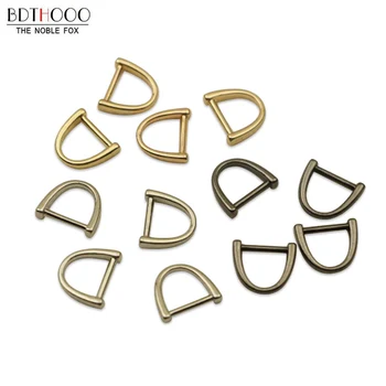 

50pcs/lot Metal D Buckle for Bag Accessories Inner diameter 1 cm Hardware pull D Buckle DIY Handwork Part Hardware