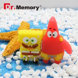 Usb флеш-накопитель с героями мультфильмов SpongeBob, 128 ГБ, 64 ГБ, 32 ГБ, 16 ГБ, 8 ГБ, 4 Гб, супер-милый флеш-накопитель, прекрасный usb-накопитель с