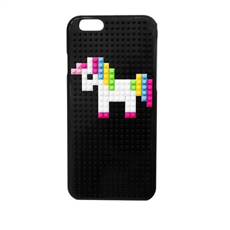 Роскошный чехол с единорогом для пары сделай сам iPhone 11 Pro 7 X 8 6P 3D строительными