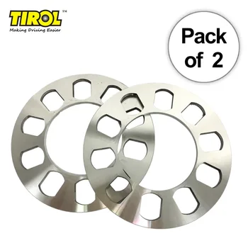 

TIROL 2PCS Universal Wheel Spacer 5hole Disc Brake Spacer Kit 5MM Thick wheel spacer T12852GLb