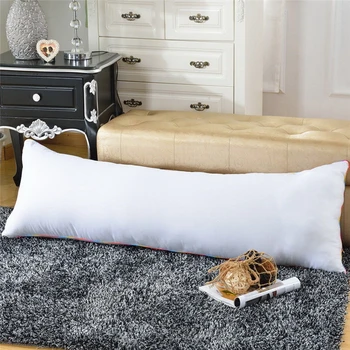 

Long Pillow Home Bedroom Accessories Sleep Nap Pillow Soft Hugging Pillows Inner Body Cushion White Sleep Hug Pillow for Couple