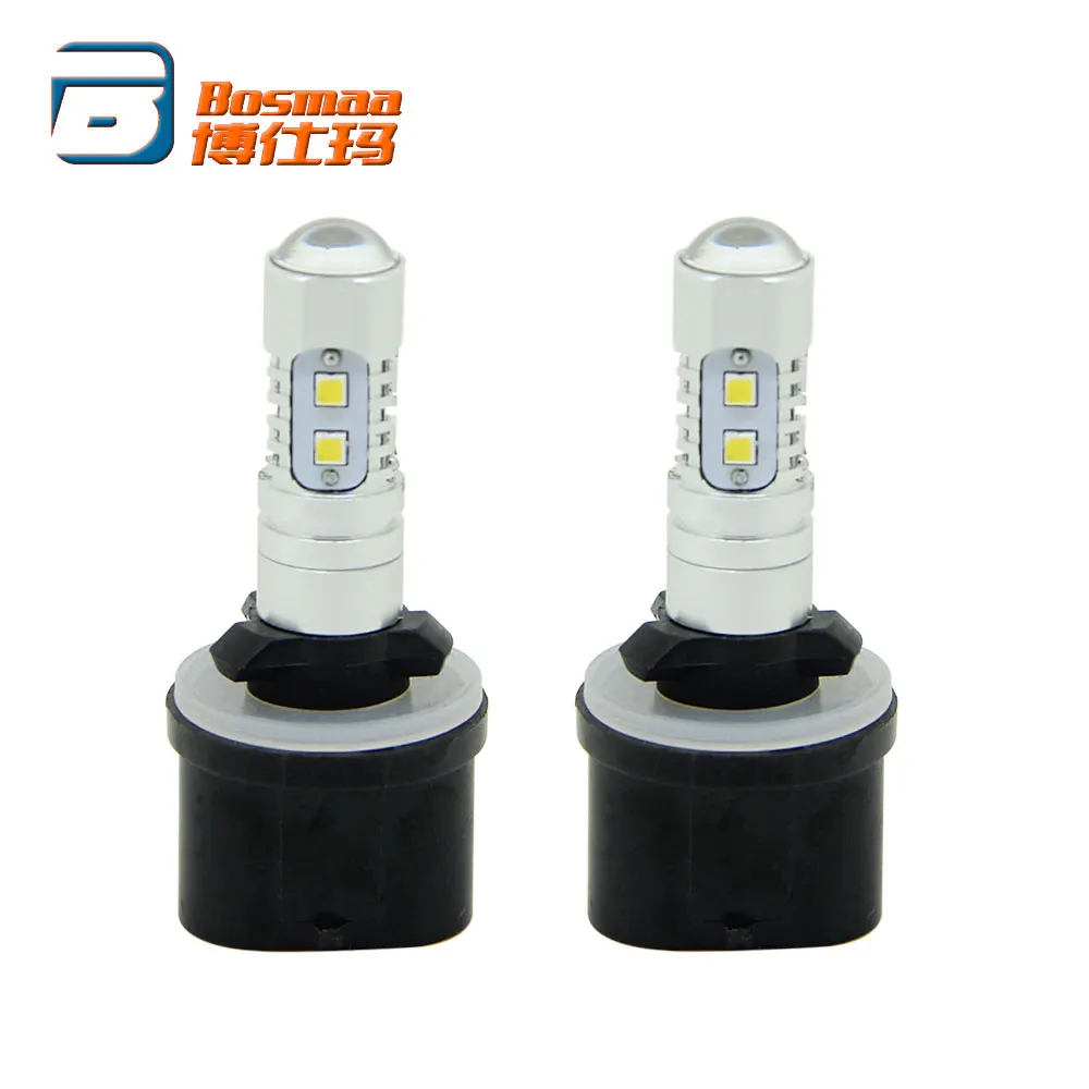 Bosmaa 2 шт. 880 H27 10SMD светодио дный Противотуманные фары Ходовые для Buick/Cadillac/Chevrolet/Chrysler/Dodge/Ford/GMC/hyundai