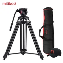 Miliboo MTT601A Алюминий тяжелой жидкости головы Камера штатив для видеокамеры/DSLR стенд Профессиональное видео штатив