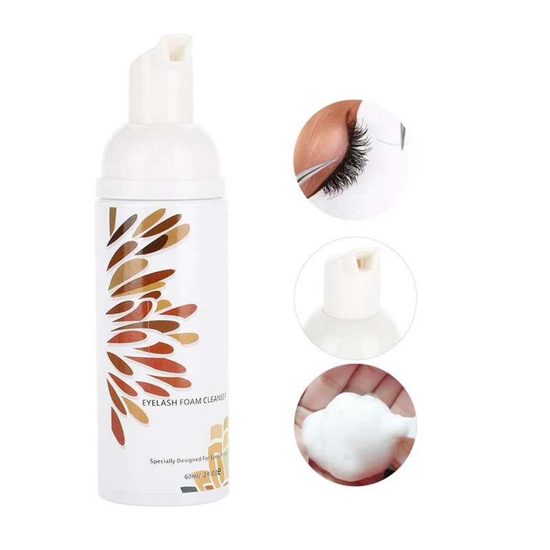 

60ml Eye Lashes Foam Cleaner Professional Individual Eyelash Extension Cleanser ShampooTool For Grafting Planting No Stimulation