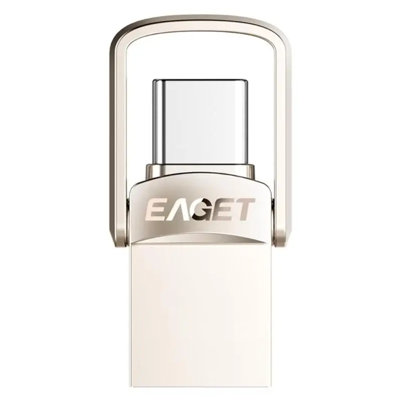 EAGET CU20 металлический USB флеш-накопитель 32 Гб 64 Гб 128 ГБ USB 3,0 Тип C Флешка OTG тип-c карта памяти, Флеш накопитель для телефона и ноутбука