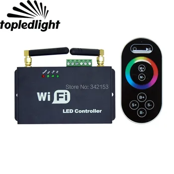 

WF100 WiFi LED RGB Controller DC5V-24V By Your Mobile Android IOS Controlador Regler Adaptilo Portable Lighting Accessories