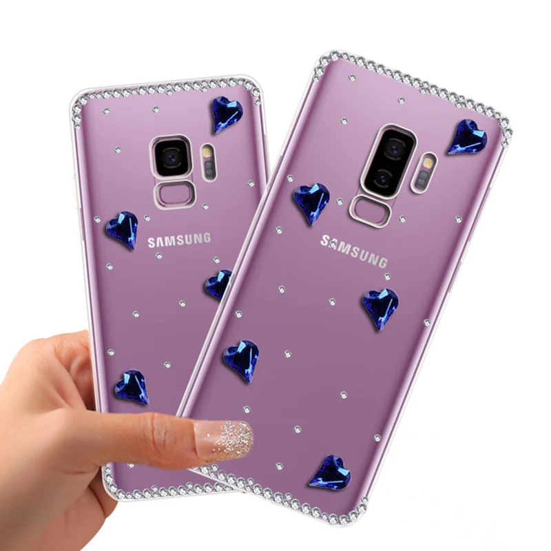 

S8 S9 Plus Bling Rhinestone Case for Samsung Galaxy A8 2018 A6 Plus J6 J8 J2 Pro 2018 Note 8 J7 Neo A3 A5 A7 J3 J5 J7 2016 2017