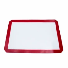 42x29,5 см антипригарный силиконовый коврик для выпечки лист из стекловолокна коврик для раскатки теста инструмент для выпечки торта для кухни