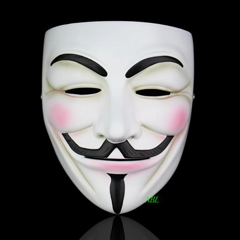 Маскарад на Хэллоуин V для вендетты маска полное лицо фильм Guy Fawkes тема анонимы смолы маски вечерние реквизит костюм взрослый размер