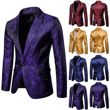 

NEW Mens Fashion Brand Blazer British's Style casual Slim Fit suit jacket male Tuxedo coat One Button Masculino Plus Size 3XL