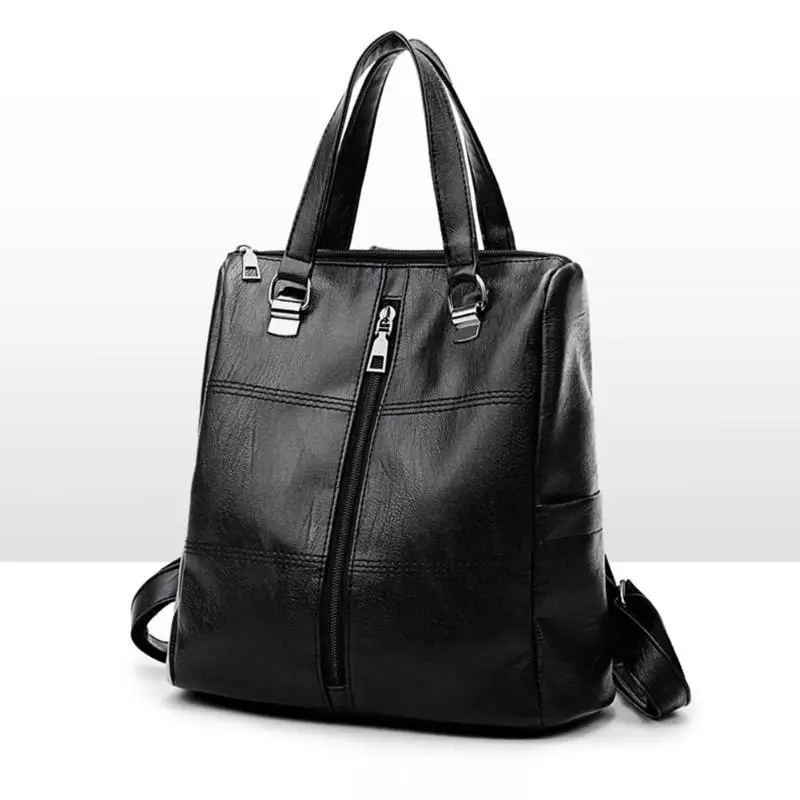 Модный повседневный женский рюкзак из искусственной кожи с защитой от кражи, многофункциональные винтажные рюкзаки для женщин, большая вместительность, дорожная сумка через плечо
