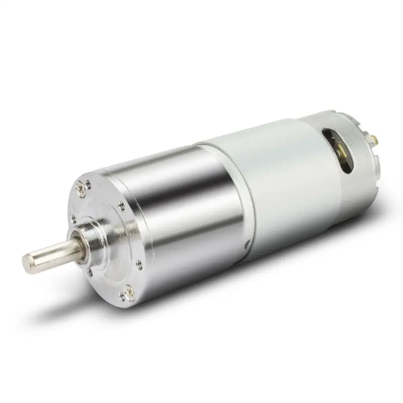 

Brush 24V DC Motor 200RPM Micro Gear Motor Box 37mm Diameter Speed Reduction Electric Gearbox Excentral Shaft High Torque